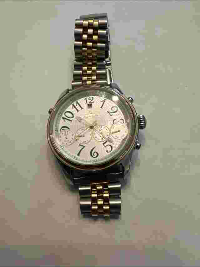 Mens Louis Bolle stainless steel watch