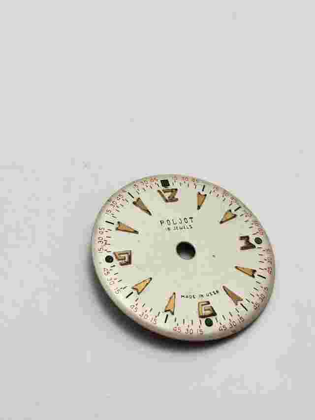 Vintage Soviet USSR POLJOT VIBRO "BZZZZZZ" ALARM Watch Dial Part
