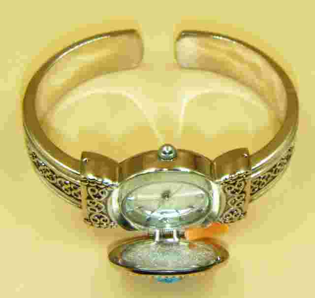 2 Bangle Style Ladies Turquoise Watches