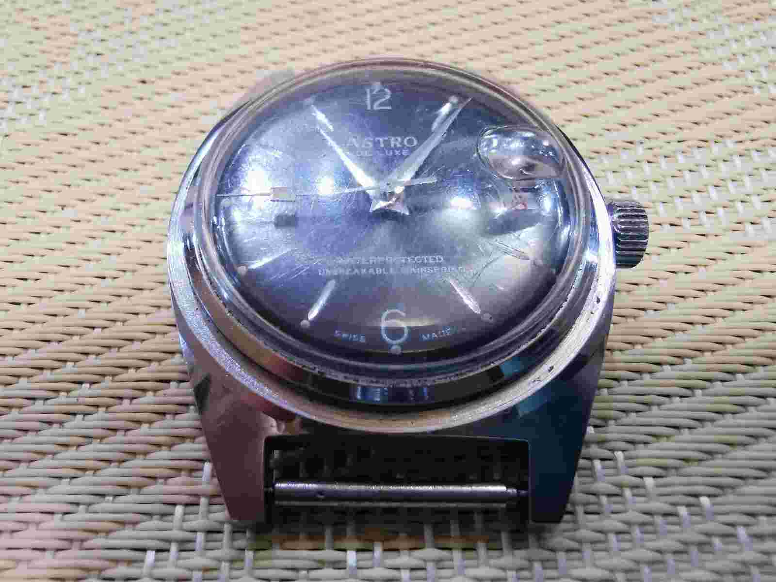 Vintage SWISS MADE MEN WATCH ASTRO DE LUXE