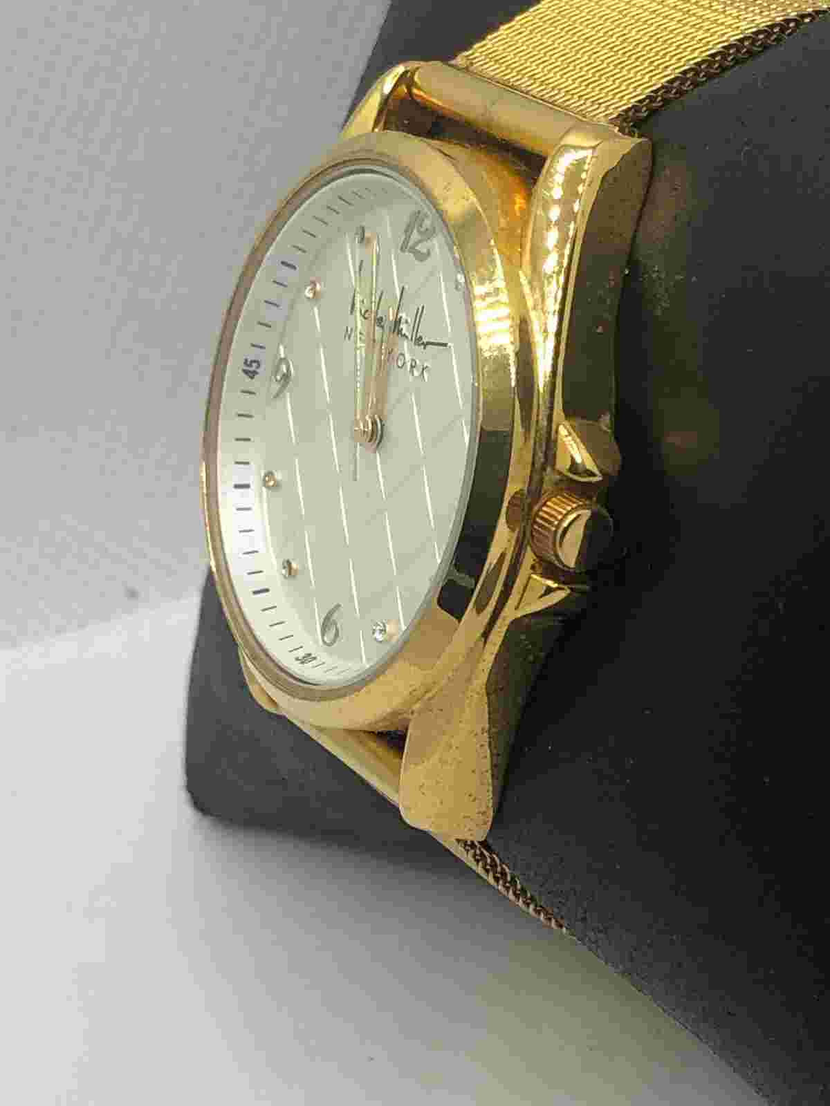 Nicole Miller NY50248003 Unisex Stainless Steel Analog Dial Quartz Watch Op294