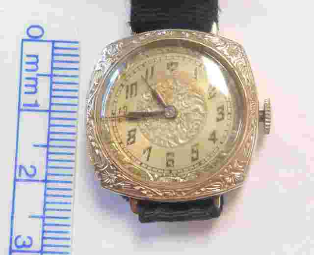 Optima 14K White Gold Case w/ Cloth Band Ladies Wrist Watch Circa 1940 15J