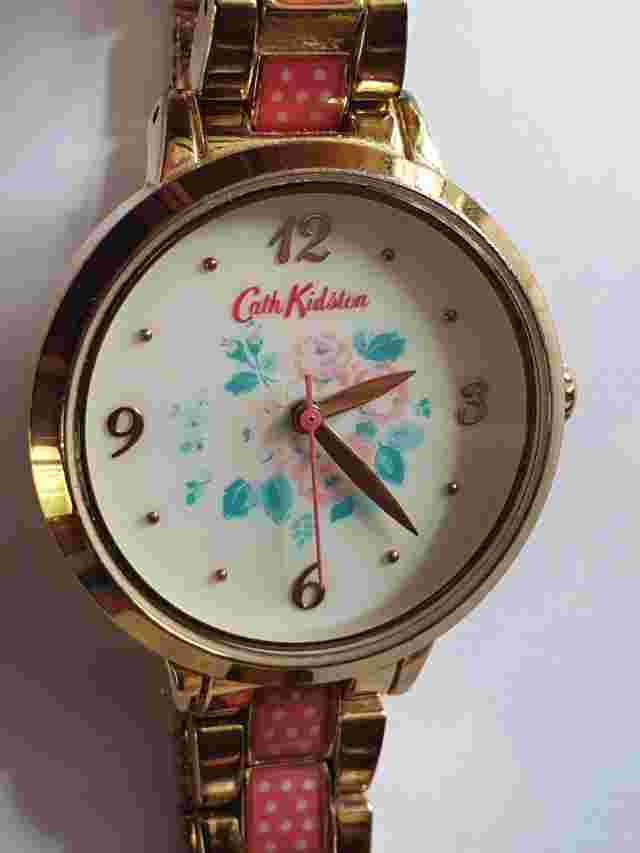 CATH KIDSTON WOMENS QUARTZ WATCH FOREST BUNCH WITH PINK SPOT BRACELET