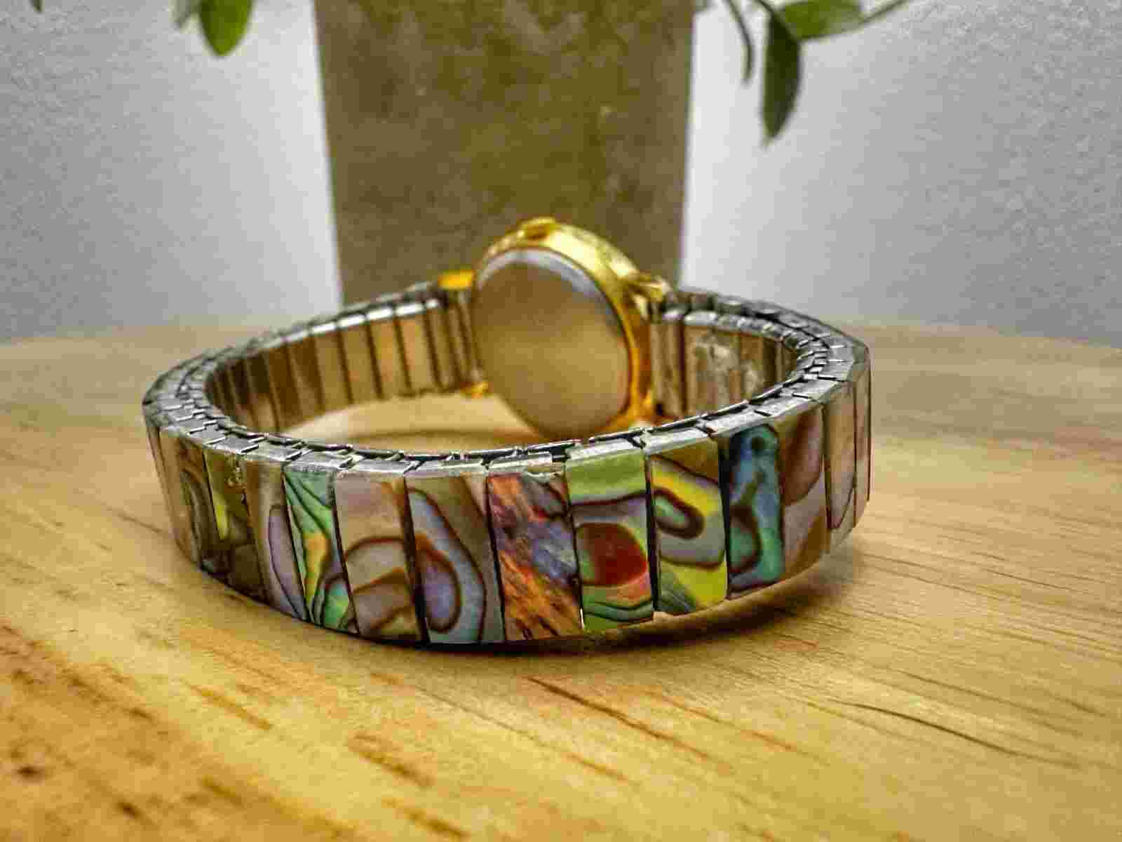 Women’s Vintage Le Baron Abalone Shell Wrist Watch