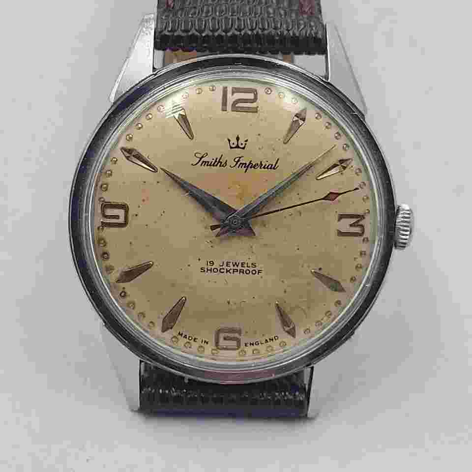 VINTAGE SMITHS IMPERIAL SILVER DIAL MANUAL WIND MOVEMENT 35 MM. MAN'S WATCH/S031