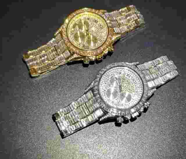 Reloj de Marca de Lujo Relojes Analógico de Cuarzo Para Hombre Acero Inoxidable