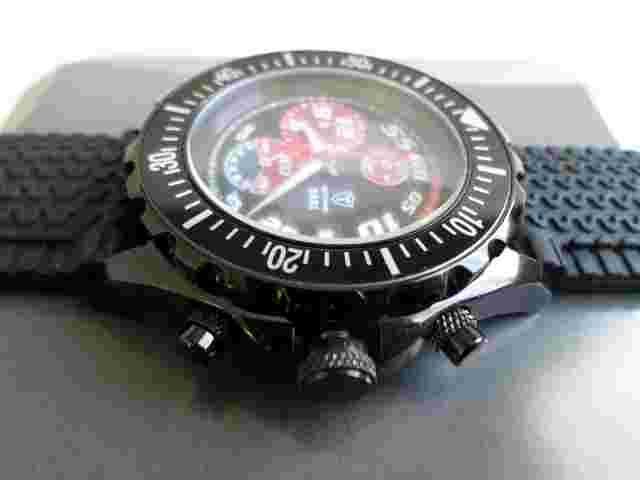 Rare Watch Detomaso " Вari" Mens Black Chronograph retrograde  Quartz