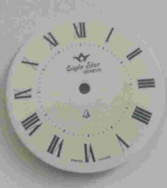 Eaglestar-Arnex alarm pocket watch dial 37.2mm with Roman numbers