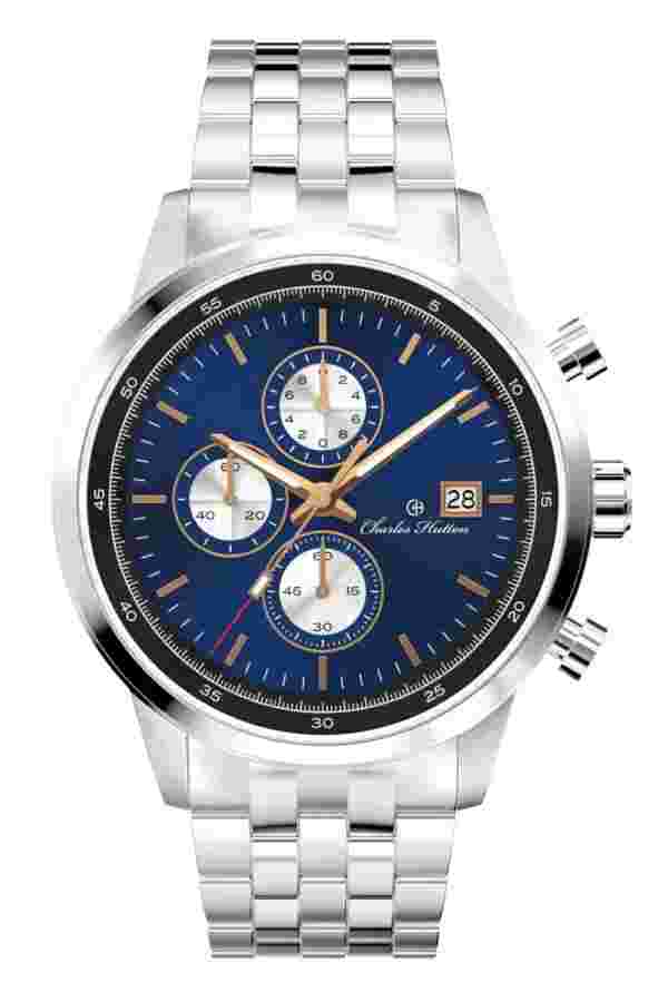 Charles Hutton Men's Chronograph Watch Valiant 78467-11B Blue