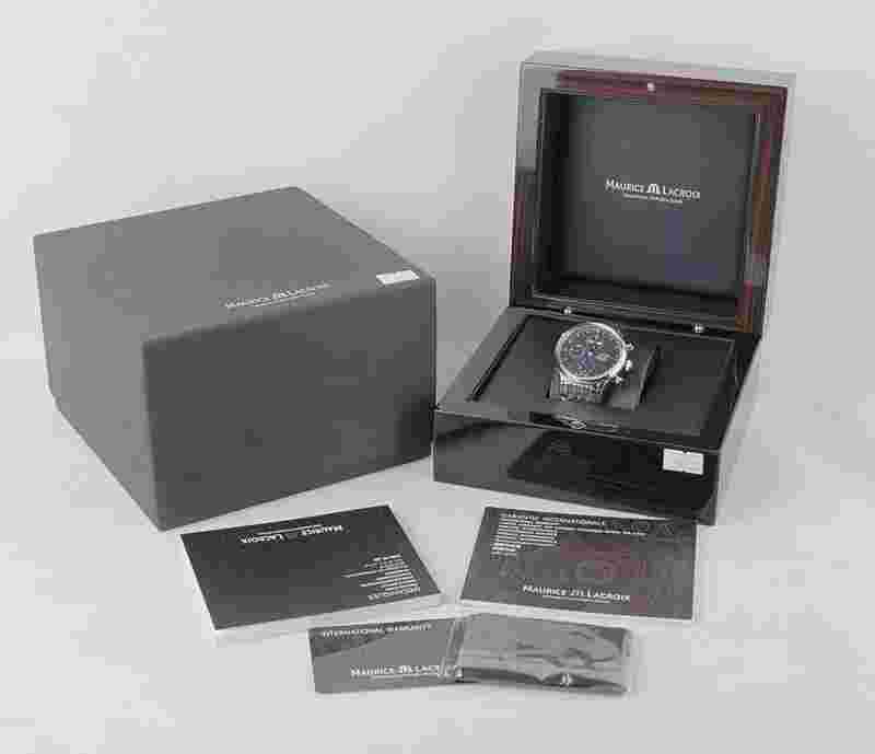 Maurice Lacroix Les Classiques Chronograph Day Date Phase de Lune lc6078-ys101-13e Wrist Watch for Men