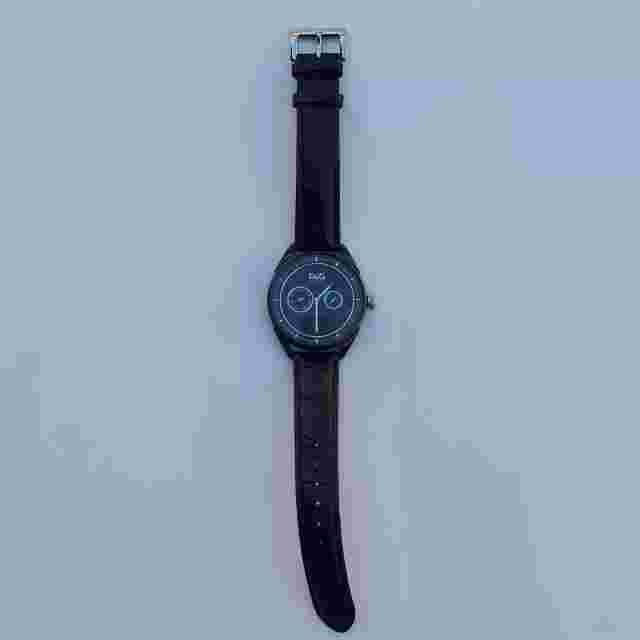 D&G Dolce & Gabbana DW0420S Men's Jimmyz Multifunction Black Leather Strap Watch