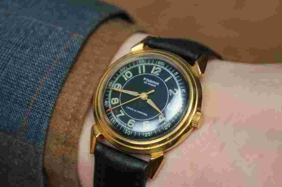 Rodina watch, USSR watch, mens vintage watch, Retro watch, old watch, 1950s
