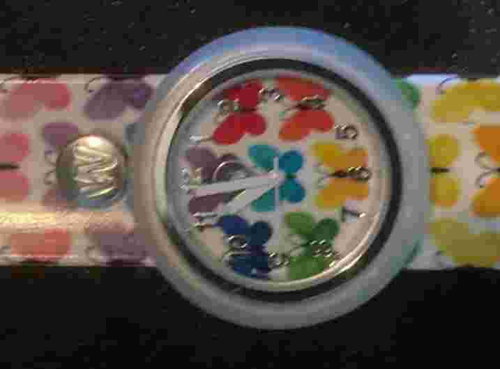 Butterfly Colorful Watchitude Watch - Tested working with fresh battery