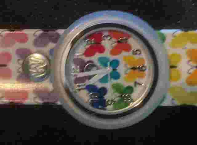 Butterfly Colorful Watchitude Watch - Tested working with fresh battery