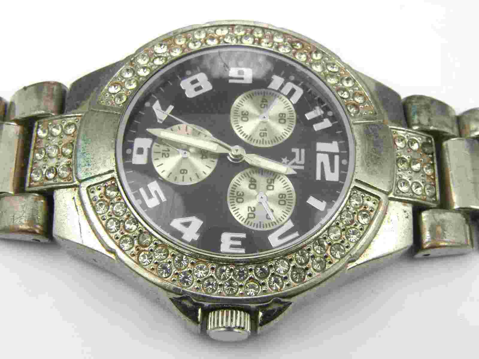 Men's River Island 242981 Stone Set Watch