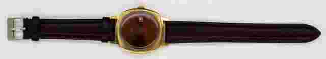 Vintage soviet men's wrist Watch SLAVA Bronze dial 21 jewels made in USSR 70s