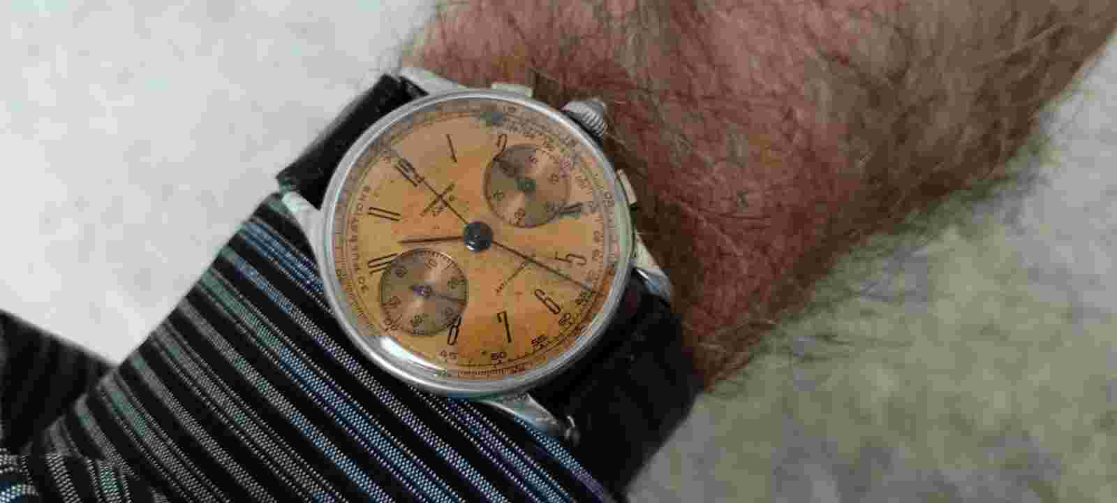 Eska VINTAGE  Cronógrafo Medical Miltary 3 Button L 48 RarE COLECTION