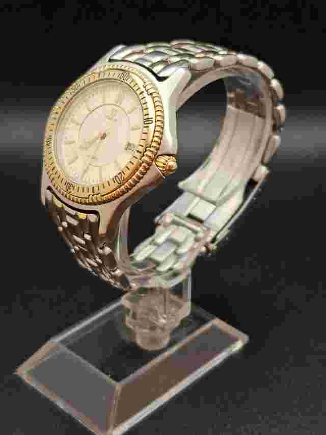 Vintage 90s Noblia ‘12’ Meter Silver And Gold Tone Watch WR 200 M New Battery