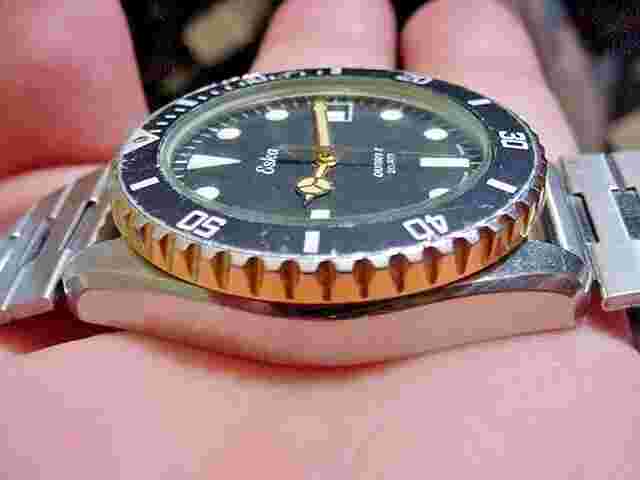 RARE VINTAGE SWISS MADE ESKA 20 ATM DIVER MEN WATCH ETA 20-88
