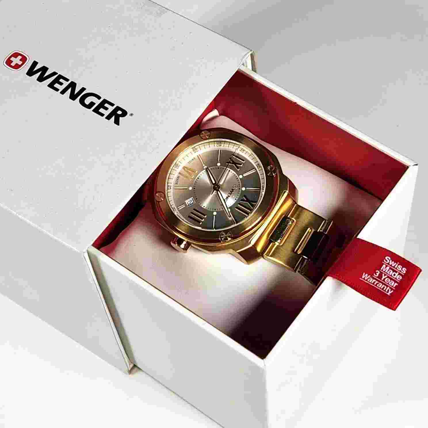 Wenger Edge Romans Quartz Movement Silver Dial Men's Watch 11141122