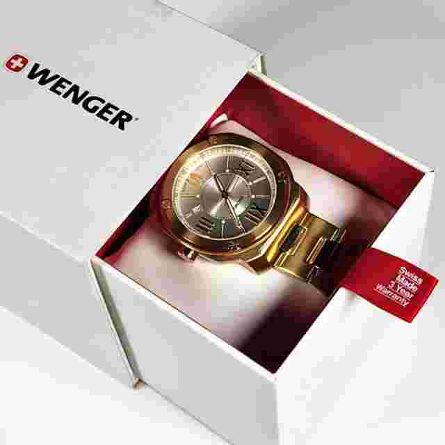 Wenger Edge Romans Quartz Movement Silver Dial Men's Watch 11141122