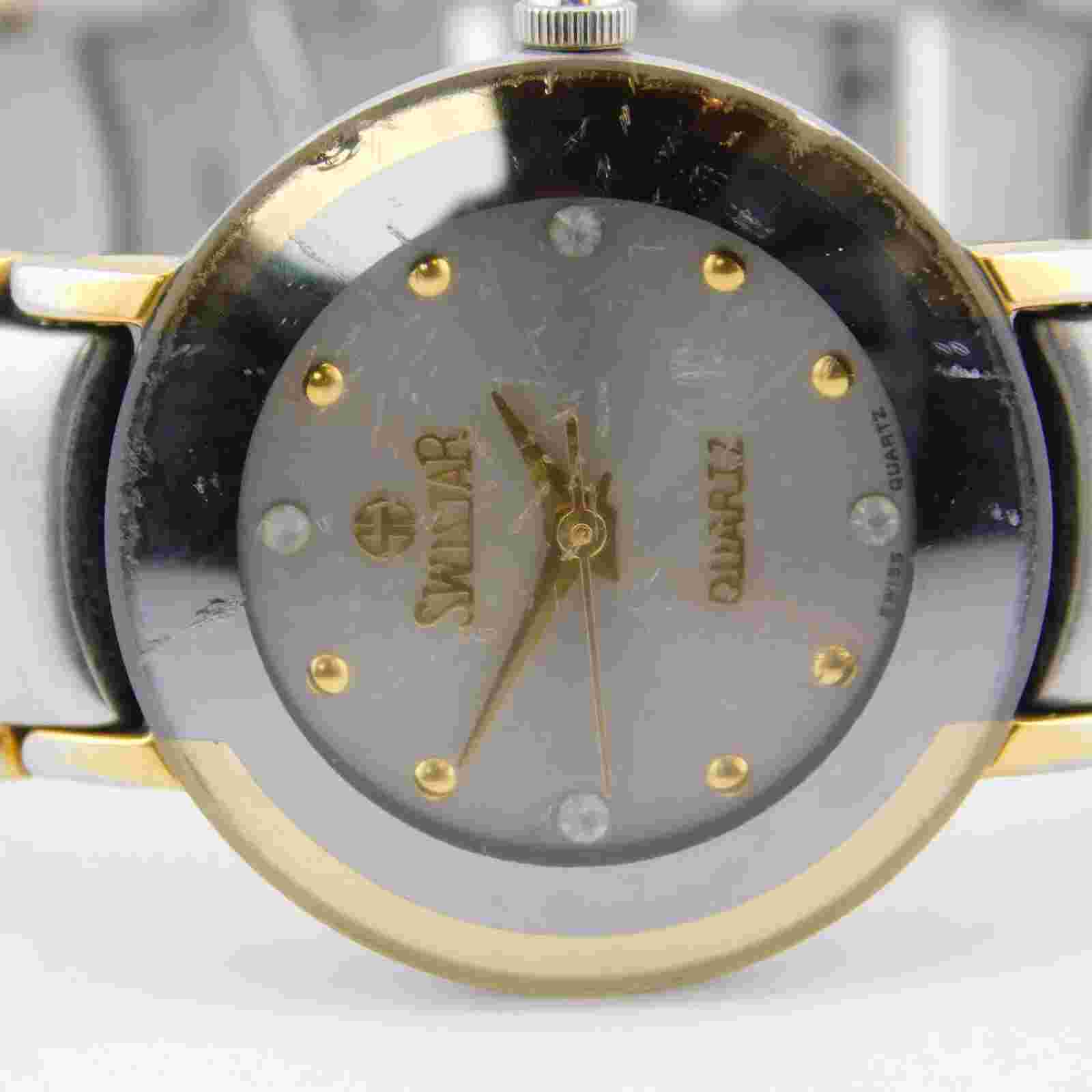 Swistar 10006-1L Quartz Analog Women's Watch Sz. 6" New Battery