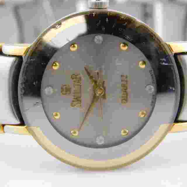 Swistar 10006-1L Quartz Analog Women's Watch Sz. 6" New Battery