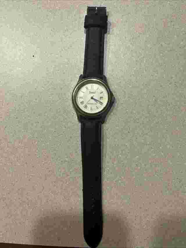 STAUER men’s Watch Goldtone With Sapphire Crown -SELLER REFURBISHED AND WORKING-