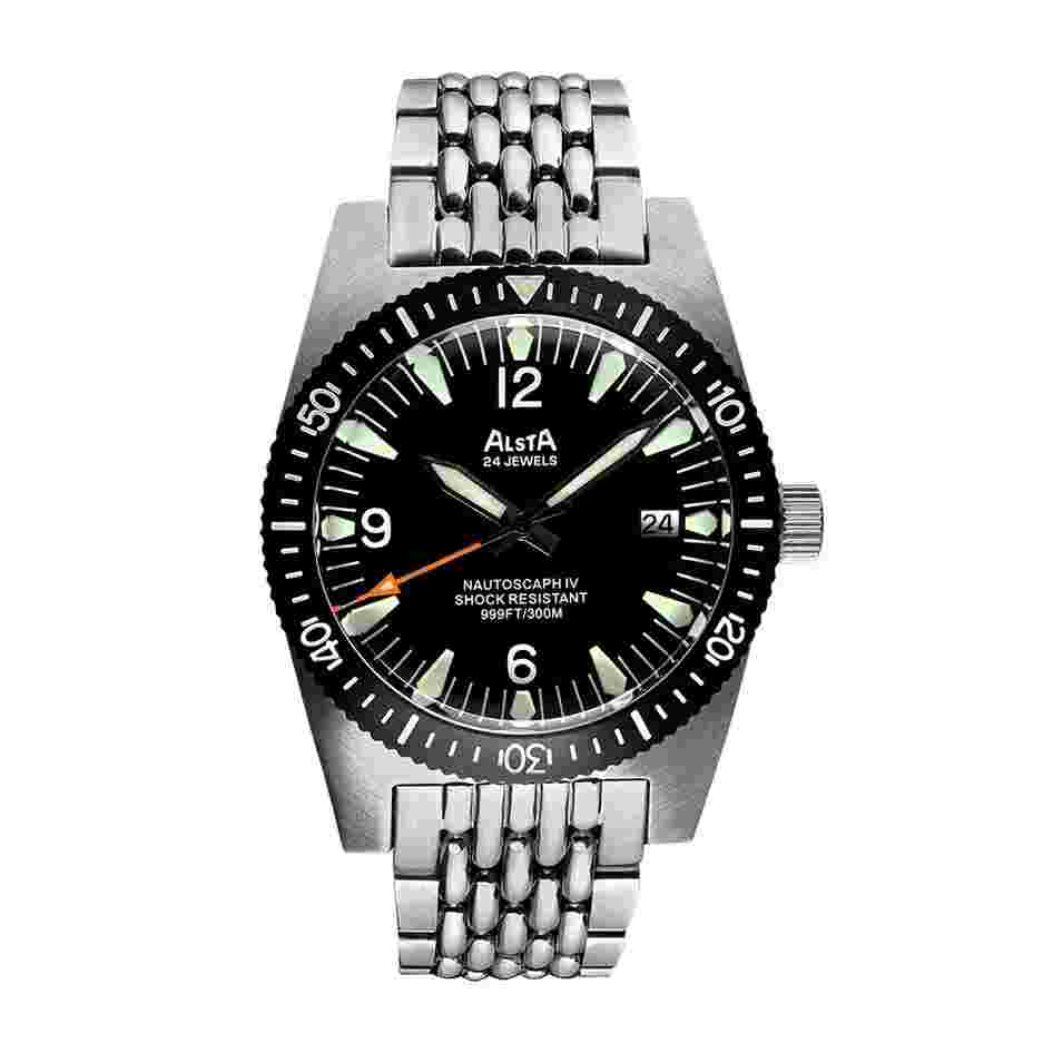 Alsta Nautoscaph IV Automatic ANSA1970-4TH JAWS Limited 400 Black Mens Watch