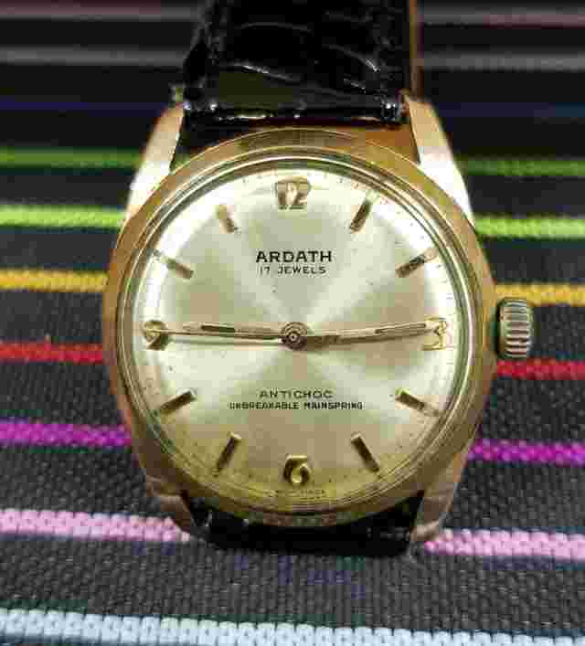 ARDATH VINTAGE RARE MECHANICAL HAND WINDING SWISS WATCH-Men's