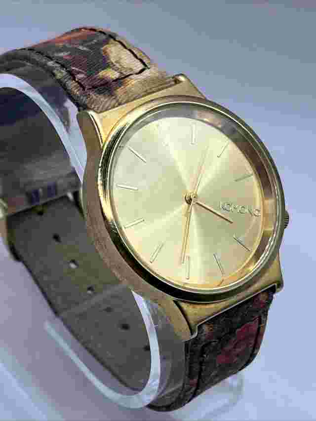 Komonon The Wizard Women's Quartz Watch 37mm Dial Floral Band- New Battery