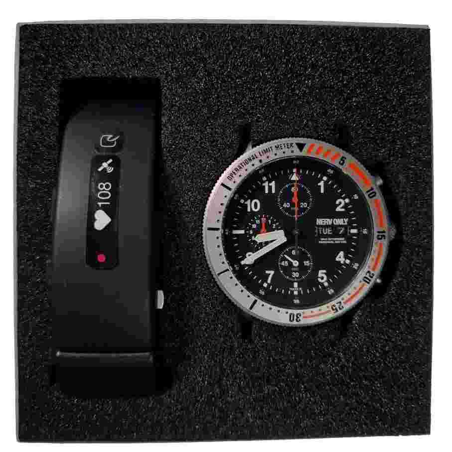 SONY wena Wrist Pro NERV Edition 500 Limited Evangelion Silver watch New