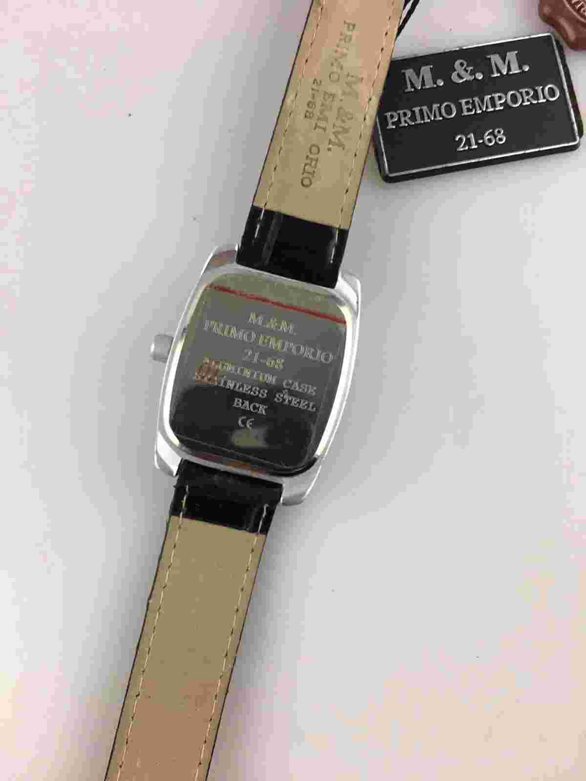 Watch M&M Primo Emporio Women's 1 1/4in Quartz Tonneau strass Missing Glass