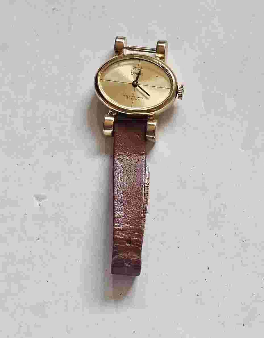 Vintage Marcel Boucher Gold Plated Ladies Manual Watch Runs 4 Parts Or Repair C8