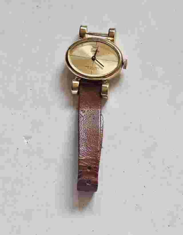 Vintage Marcel Boucher Gold Plated Ladies Manual Watch Runs 4 Parts Or Repair C8