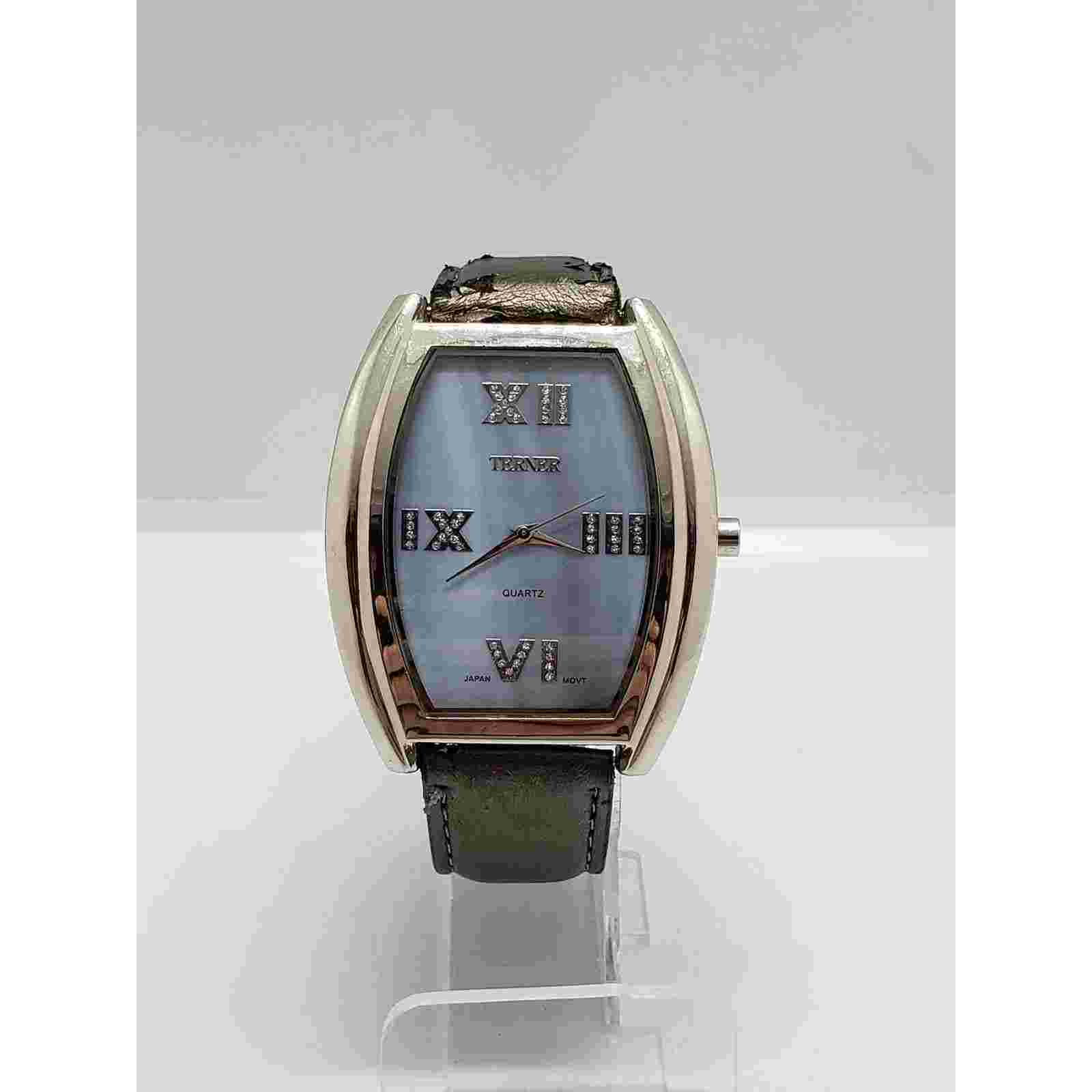 Terner women's watch Blue opalescent face Jewels on face. 101209-9 Working watch
