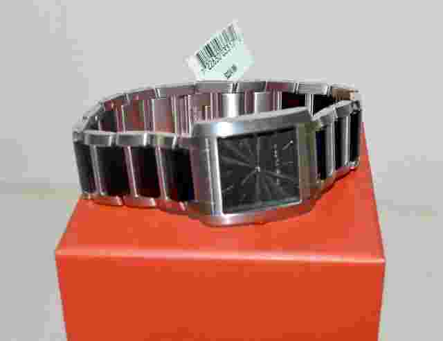 New $225 Kenneth Jay Lane Women's Watch KJL-1601 Black Dial Stainless Steel