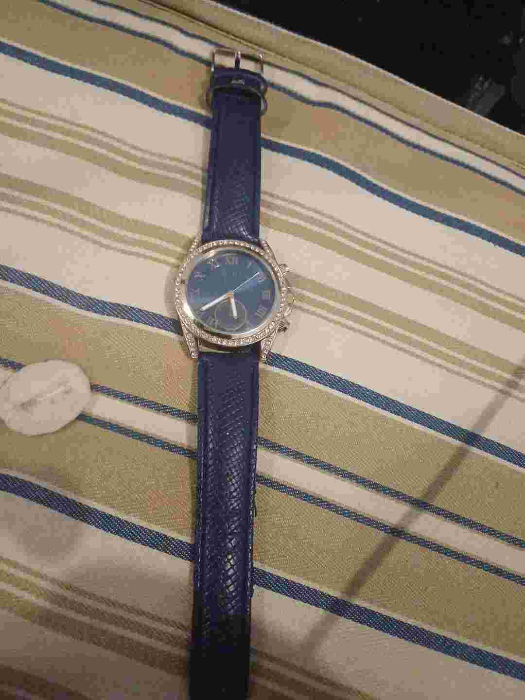 Xoxo Women  Dress Watch Leather Strap Blue Quality