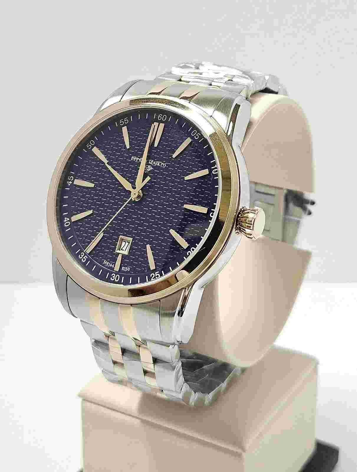 10ATM 25 Jewel Ronda R150 Swiss Made Automatic Stainless steel case 45 mm