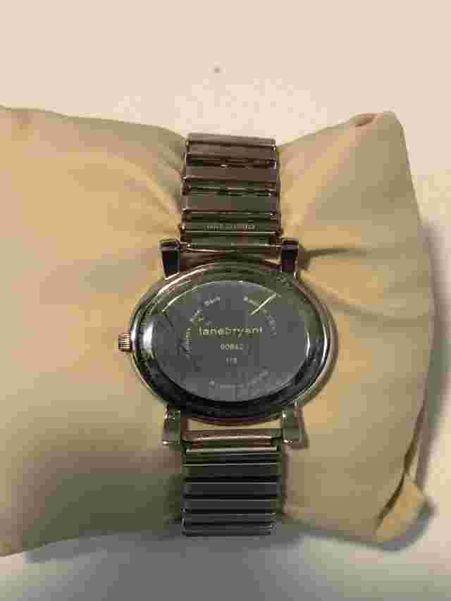 Lane Bryant Stainless Steel Stretch Band Silver Dial & CZ, Fancy Ladies Watch
