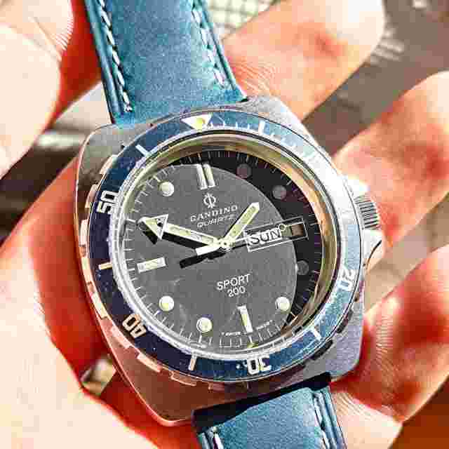 Vintage CANDINO Sport 200 "Professional Diver" C.1980 Quartz ESA 536.121 Swiss