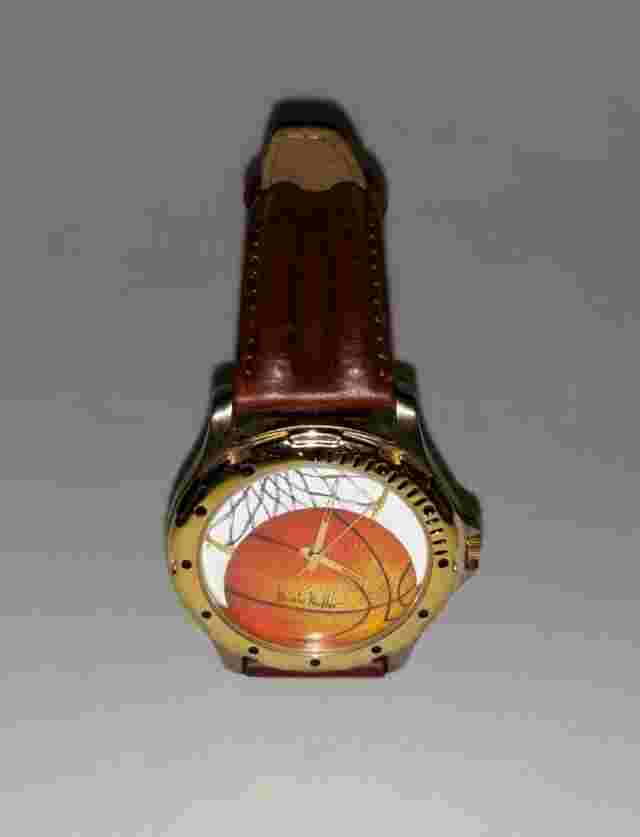 Nicole Miller Men's Watch Swiss Movement Leather Strap Basketball