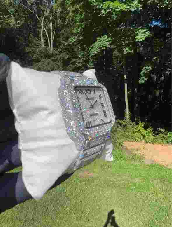 Iced Bling Out Watch Hip Hop Luxury Fashion Watch for Men