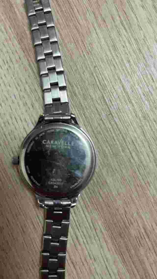 Caravelle New York Women's 43L165 Analog Display Japanese Quartz White Watch