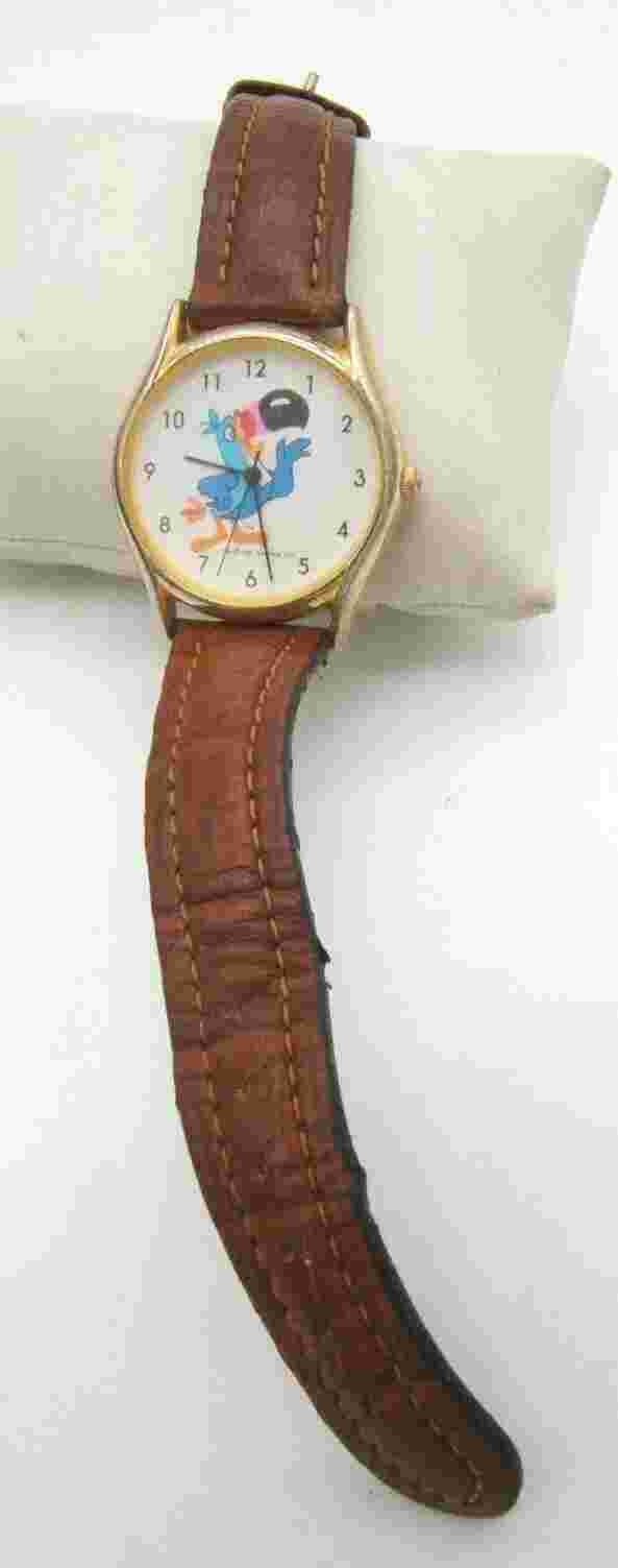 1991 KELLOGG CO TOUCAN SAM QUARTZ WRIST WATCH  FRUIT LOOPS WORKING
