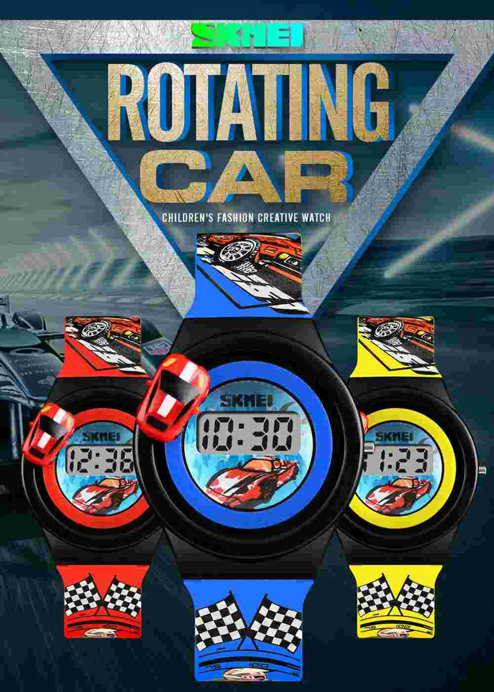 FOR KIDS CHILDREN CARTOON DIGITAL WRIST WATCH BOYS GIRLS BLUE GREY RED YELLOW