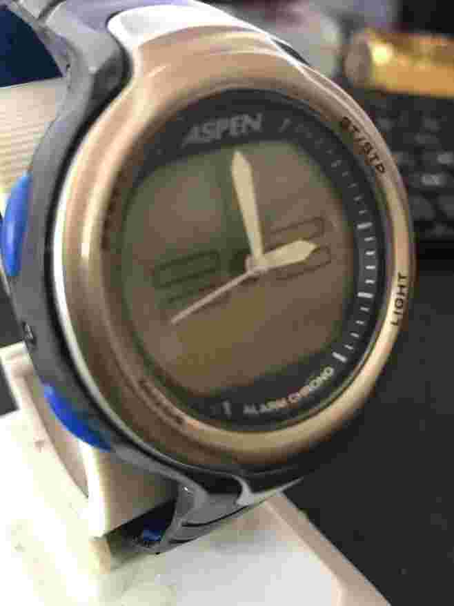 ASPEN 45mm Quartz Analog &Digital Men's watch , Run Need New Battery (#1630)