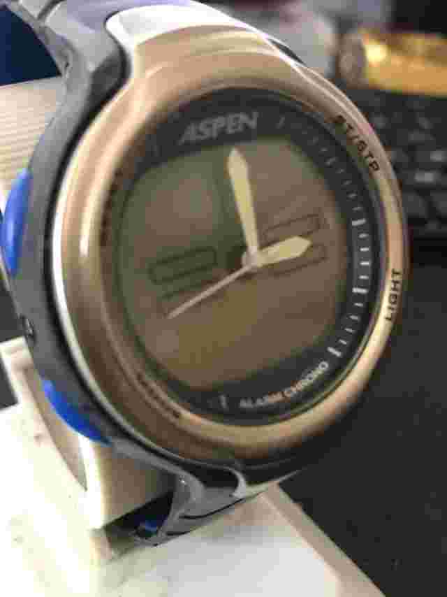 ASPEN 45mm Quartz Analog &Digital Men's watch , Run Need New Battery (#1630)
