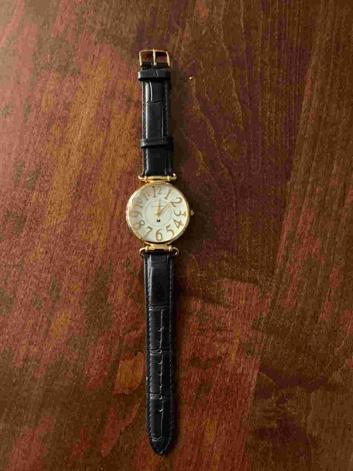 Vintage Women's Gloria Vanderbilt Big Numbered Large Face Wrist Watch Unworn