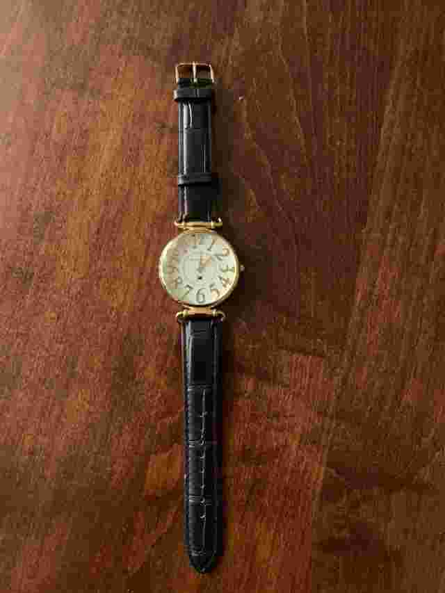 Vintage Women's Gloria Vanderbilt Big Numbered Large Face Wrist Watch Unworn